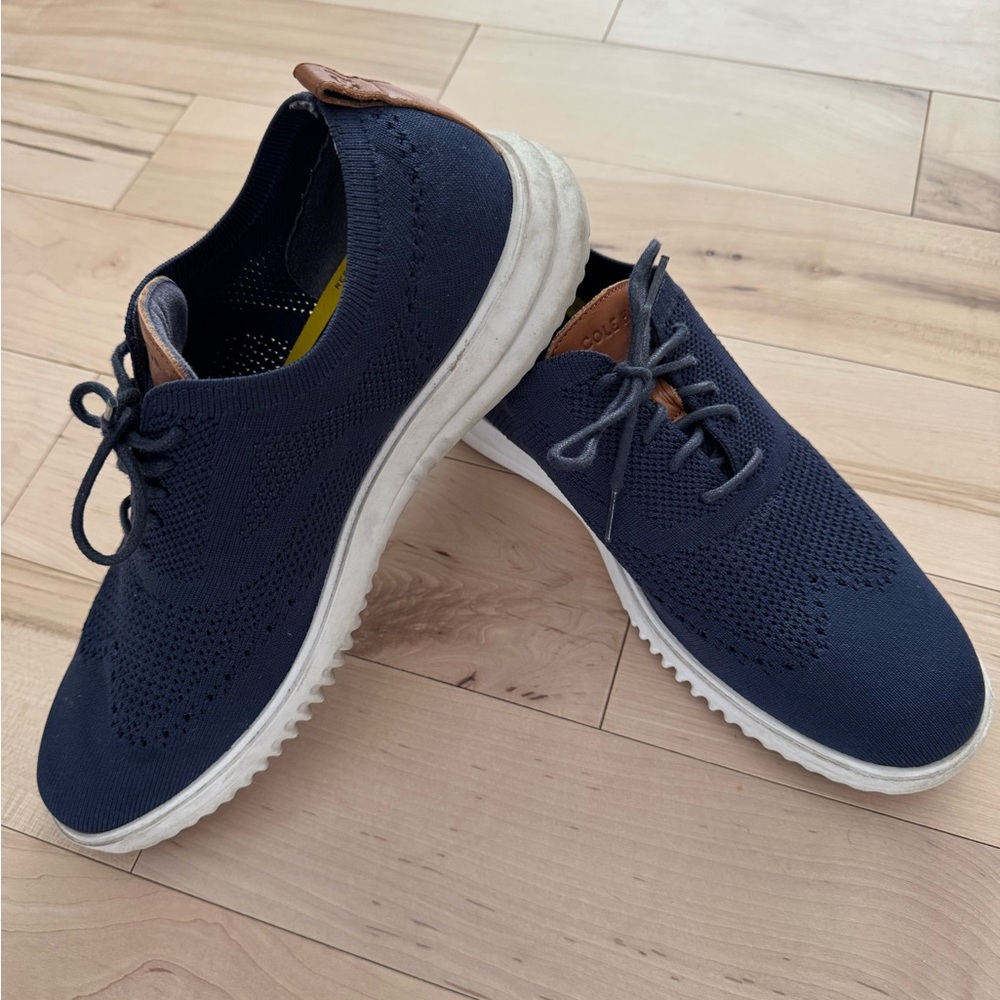 Cole Haan Men's Dark Blue Knit Sneakers